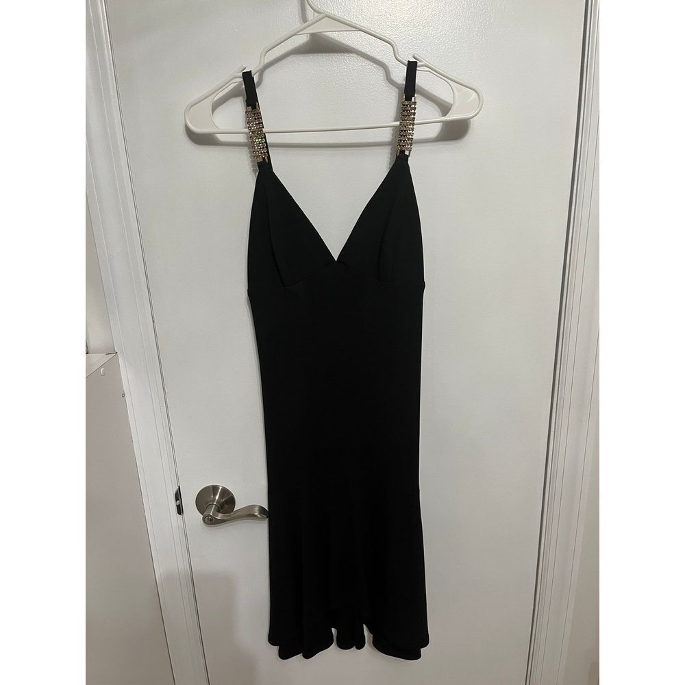 ABS sexy‎ little mini black dress size small petite